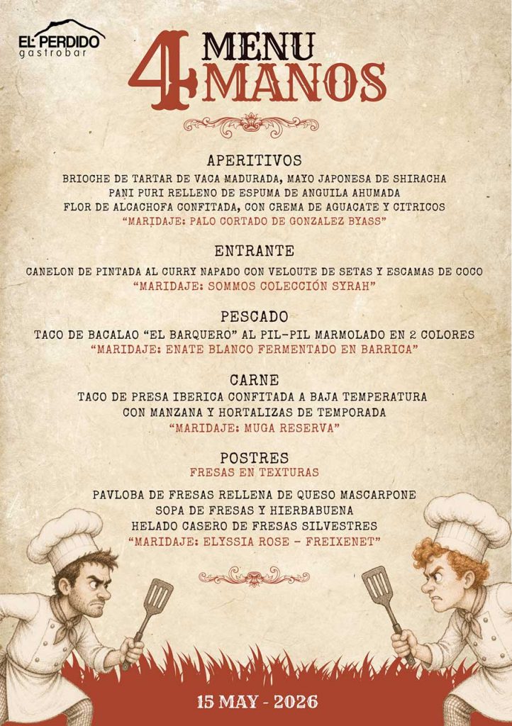 Comida a 4 manos en Gastrobar El Perdido