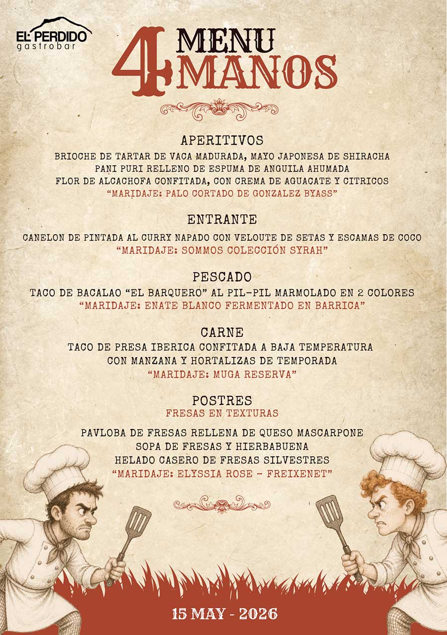 Comida a 4 manos en Gastrobar El Perdido